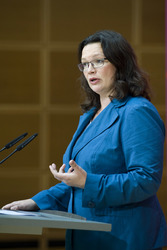 Pressekonferenz mit Andrea Nahles, Berlin
Pressekonferenz mit Andrea Nahles, Berlin
