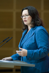 Pressekonferenz mit Andrea Nahles, Berlin
Pressekonferenz mit Andrea Nahles, Berlin