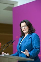 Pressekonferenz mit Andrea Nahles, Berlin
Pressekonferenz mit Andrea Nahles, Berlin