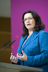 Pressekonferenz mit Andrea Nahles, Berlin
Pressekonferenz mit Andrea Nahles, Berlin