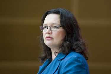 Pressekonferenz mit Andrea Nahles, Berlin
Pressekonferenz mit Andrea Nahles, Berlin