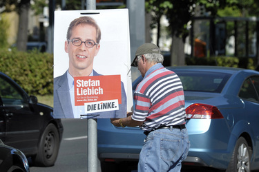 Straßenwahlkampf der Partei Die Linke, Berlin