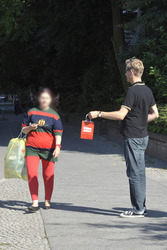 Straßenwahlkampf der Partei Die Linke, Berlin