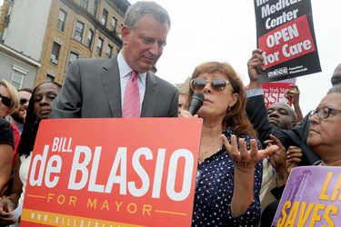 Wahlkampf für Bill De Blasio, New York