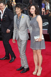 Ronnie Wood (Faces, Jeff Beck Group, The Rolling Stones) mit Gattin Sally Humphries