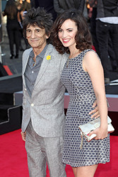 Ronnie Wood (Faces, Jeff Beck Group, The Rolling Stones) mit Gattin Sally Humphries