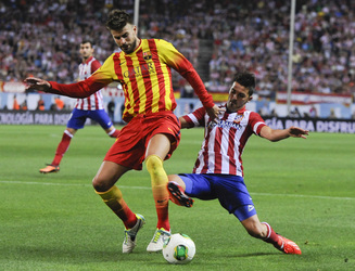 Supercup Spiel Atlético Madrid gegen FC Barcelona