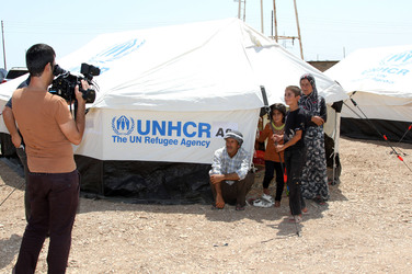 Syrische Bürgerkriegsflüchtlinge in Arbat, Irak