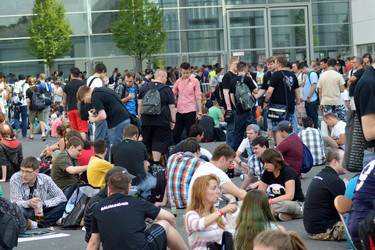 Gamescom Besucher