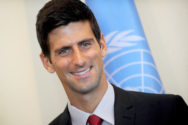 Novak Djokovic im UN-Hauptquartier, New York