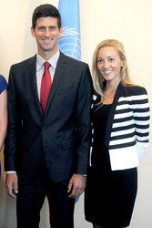 Novak Djokovic im UN-Hauptquartier, New York
