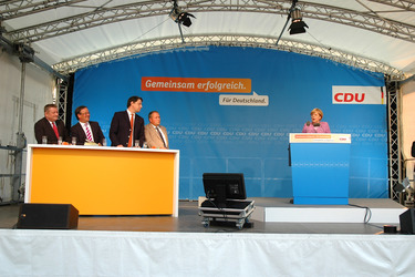 CDU Wahlkampfveranstaltung, Recklinghausen