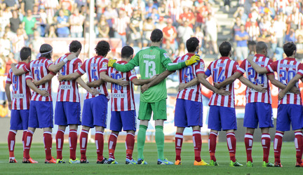 Liga BBVA Match Atlético Madrid gegen Rayo Vallecano, Madrid