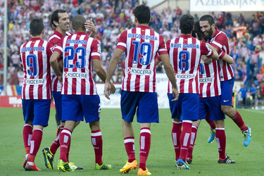 Liga BBVA Match Atlético Madrid gegen Rayo Vallecano, Madrid