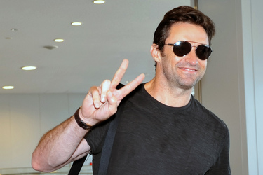 Ankunft von Hugh Jackman Arrives in Japan