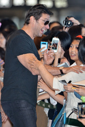 Ankunft von Hugh Jackman Arrives in Japan