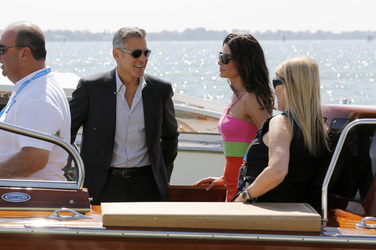 Auf dem Weg zum 'Gravity' Photocall, Biennale 2013
