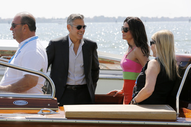 Auf dem Weg zum 'Gravity' Photocall, Biennale 2013