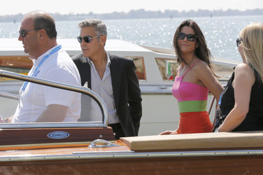Auf dem Weg zum 'Gravity' Photocall, Biennale 2013