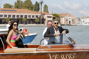 Auf dem Weg zum 'Gravity' Photocall, Biennale 2013