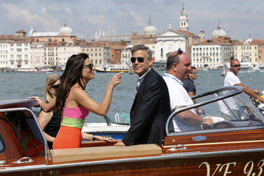 Auf dem Weg zum 'Gravity' Photocall, Biennale 2013