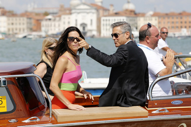 Auf dem Weg zum 'Gravity' Photocall, Biennale 2013