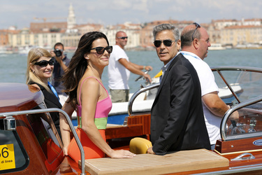Auf dem Weg zum 'Gravity' Photocall, Biennale 2013