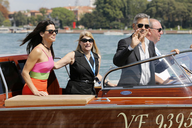 Auf dem Weg zum 'Gravity' Photocall, Biennale 2013