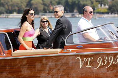 Auf dem Weg zum 'Gravity' Photocall, Biennale 2013