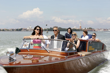 Auf dem Weg zum 'Gravity' Photocall, Biennale 2013
