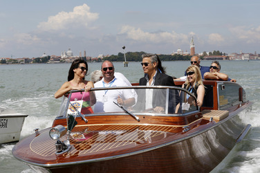 Auf dem Weg zum 'Gravity' Photocall, Biennale 2013