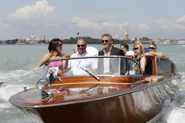 Auf dem Weg zum 'Gravity' Photocall, Biennale 2013