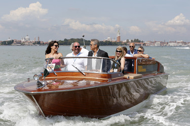 Auf dem Weg zum 'Gravity' Photocall, Biennale 2013