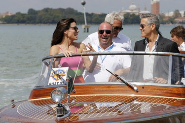 Auf dem Weg zum 'Gravity' Photocall, Biennale 2013