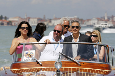 Auf dem Weg zum 'Gravity' Photocall, Biennale 2013