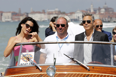 Auf dem Weg zum 'Gravity' Photocall, Biennale 2013