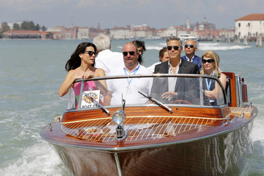 Auf dem Weg zum 'Gravity' Photocall, Biennale 2013