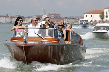 Auf dem Weg zum 'Gravity' Photocall, Biennale 2013