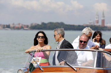 Auf dem Weg zum 'Gravity' Photocall, Biennale 2013