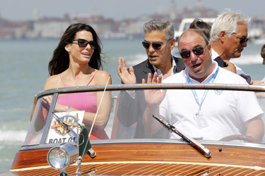Auf dem Weg zum 'Gravity' Photocall, Biennale 2013
