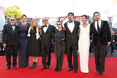 Renato Berta, Martina Gedek, Andrea Arnold, Ryuichi Sakamoto, Carrie Fisher, Jiang Wen, Virginie Ledoyen, Pablo Larrain (Jury)