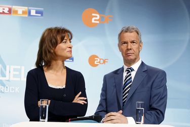 Pressekonferenz zum TV-Duell, Berlin