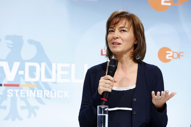 Pressekonferenz zum TV-Duell, Berlin
