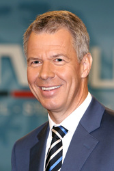 Vorbesichtigung des TV-Duell-Studios, Berlin