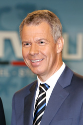 Vorbesichtigung des TV-Duell-Studios, Berlin