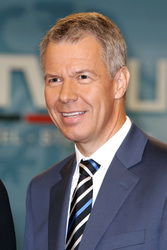 Vorbesichtigung des TV-Duell-Studios, Berlin