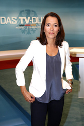 Vorbesichtigung des TV-Duell-Studios, Berlin