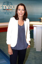 Vorbesichtigung des TV-Duell-Studios, Berlin