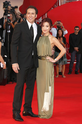 Nicolas Cage mit Ehefrau Alice Kim