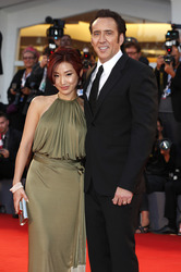 Nicolas Cage mit Ehefrau Alice Kim